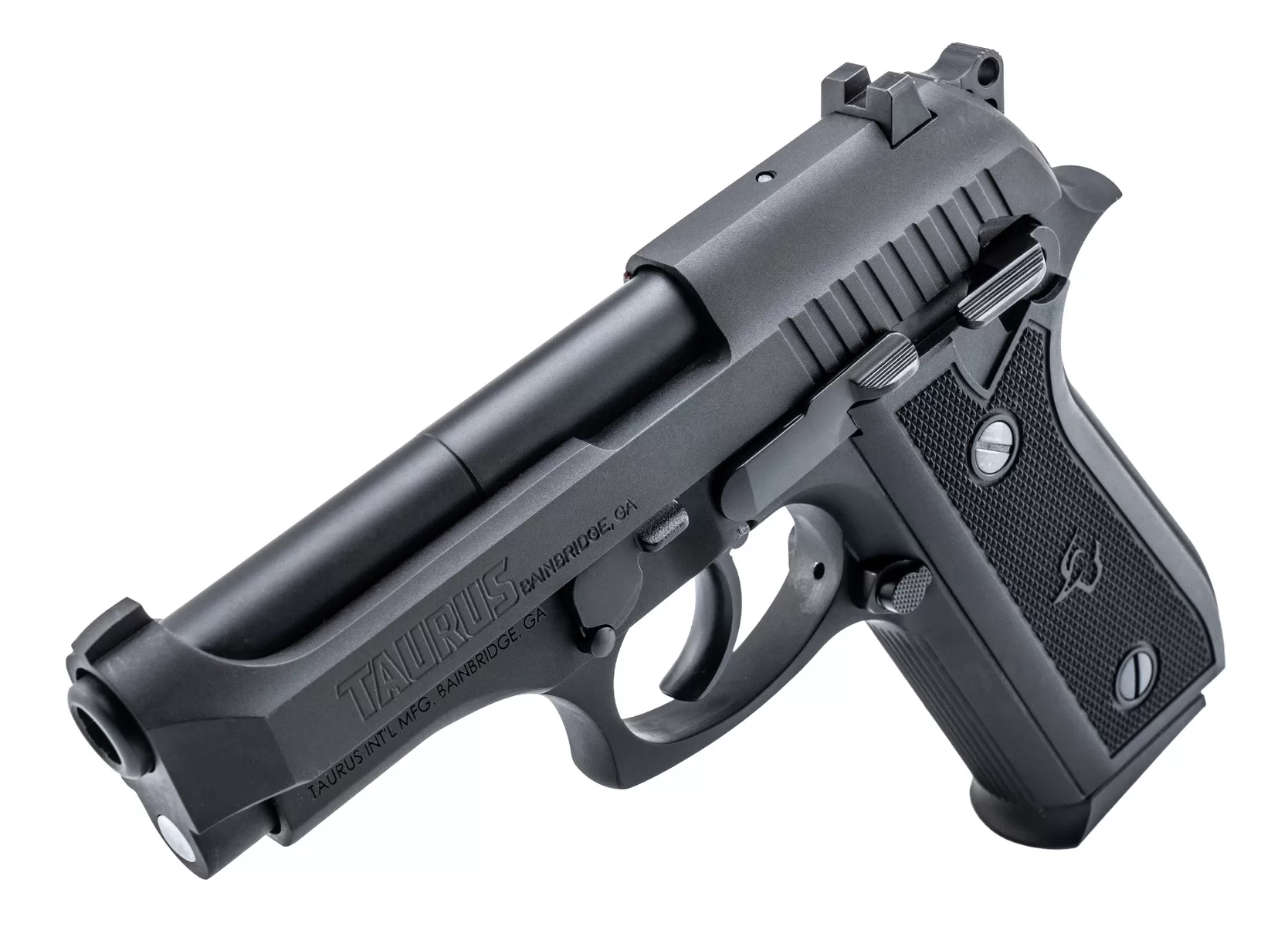 Taurus 58 380 ACP — right quarter view