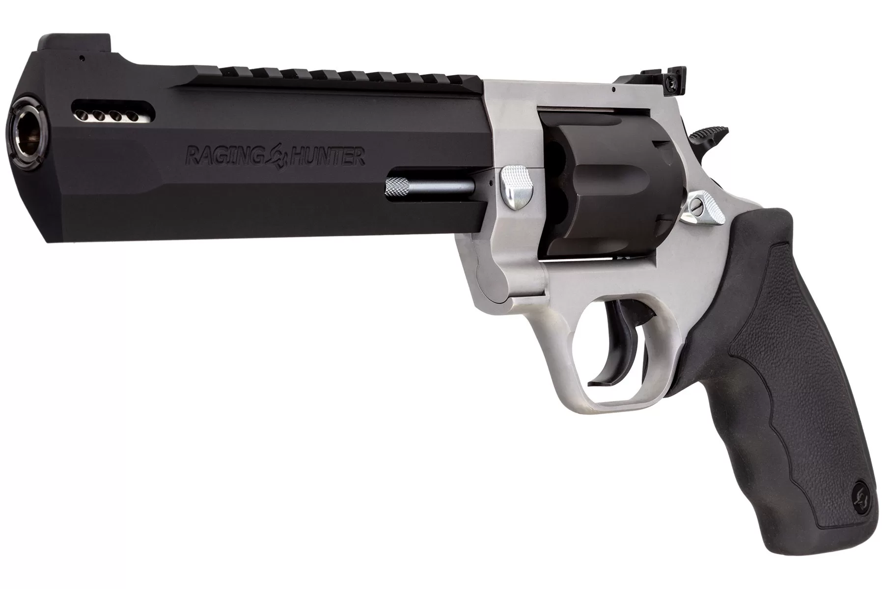 Taurus Raging Hunter 44 Magnum Revolver, Two-Tone, 6.75" — left quarter view