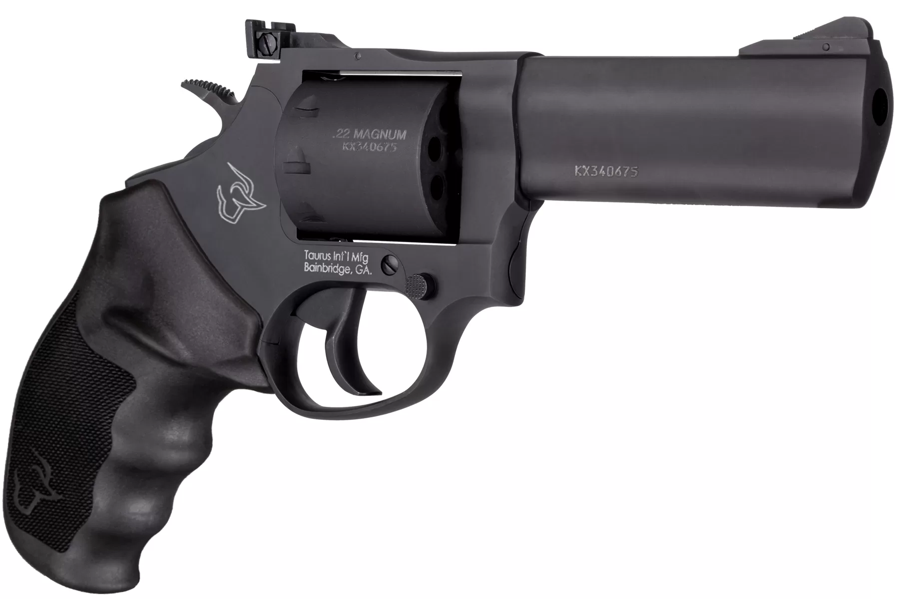 Taurus Tracker 992 22 LR / 22 WMR Convertible Revolver, 4" — right quarter view